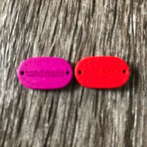Tag/buttons - wooden and multi color